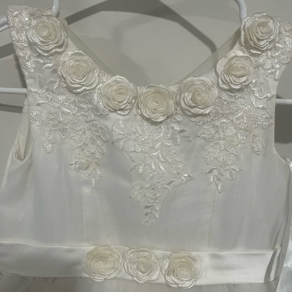 Elegant Ivory Floral Dress